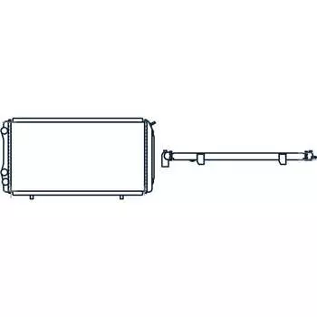 Радиатор охлаждения двигателя Citroen Jumper I 94-, Fiat Ducato II +Елабуга 94-, Peugeot Boxer MARSHALL M4991004