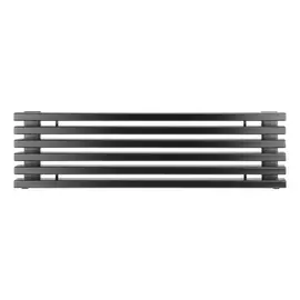 Радиатор стальной трубчатый loten grey z 1750 6 секций, черный ral9005, нижнее подключение 061801