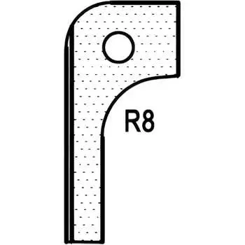 Радиусный нож для 1473222212 ROTIS T20310 744.T20310