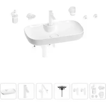 Раковина для ванной Wellsee Croquis 2.0 201005875