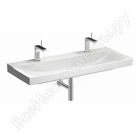 Раковина geberit xeno2 с двумя отверстиями, 1200x480 мм 500.550.01.1 00000069270