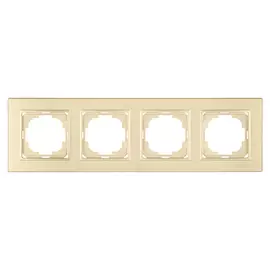 Четырехместная рамка Nilson Alegra metallic 25150094