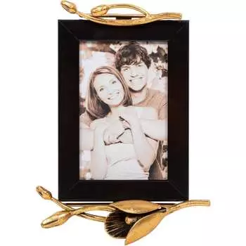 Рамка для фото на стену BOGACHO Ин Блум 79887/бронзовый