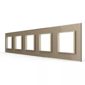 Рамка для розетки LIVOLO BB-C7-SR/SR/SR/SR/SR-13