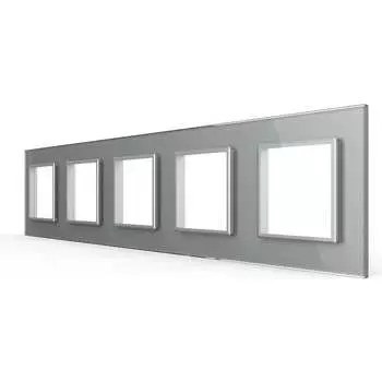 Рамка для розетки LIVOLO BB-C7-SR/SR/SR/SR/SR-15