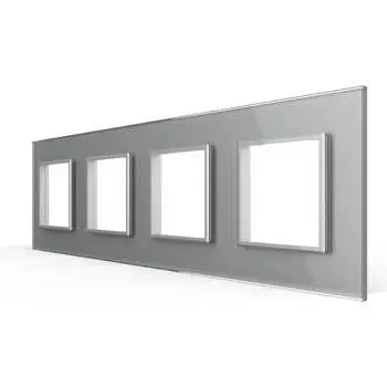 Рамка для розетки LIVOLO BB-C7-SR/SR/SR/SR-15