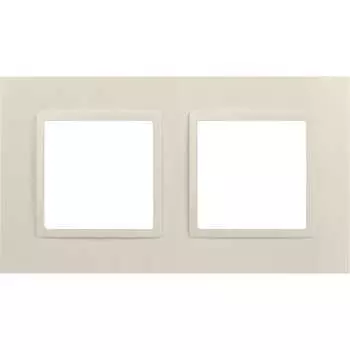 Рамка для розеток и выключателей ЭРА Elegance 14501202 Classic, на 2 поста, слоновая кость Б0060577