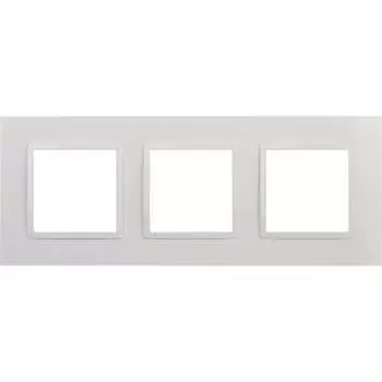 Рамка для розеток и выключателей ЭРА Elegance 14501301 Classic, на 3 поста, белый Б0060581