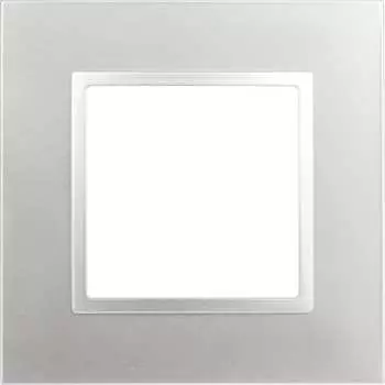 Рамка для розеток и выключателей ЭРА Elegance 14501103 Classic, на 1 пост, алюминий Б0060573