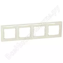 Горизонтальная четырехместная рамка Legrand DIY Valena 695634