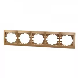 Горизонтальная пятиместная рамка Lezard MIRA 701-1300-150