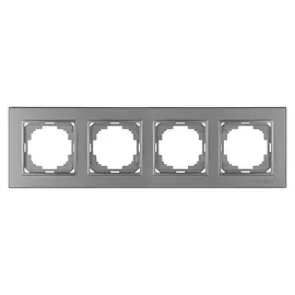 Четырехместная рамка Nilson Alegra metallic 25160094