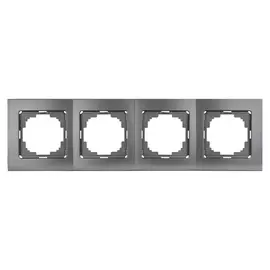 Четырехместная рамка Nilson Touran metallic 24160094