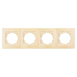 Четырехместная рамка Nilson Touran wood 24280094