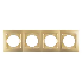 Четырехместная рамка Nilson Touran metallic 24150094