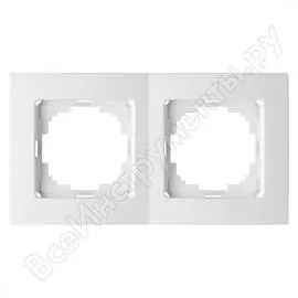 Двухместная рамка Nilson Touran naturel 24110092