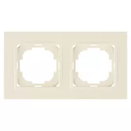 Двухместная рамка Nilson Alegra naturel 25120092