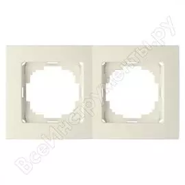 Двухместная рамка Nilson Touran naturel 24120092