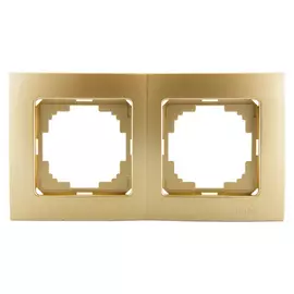 Двухместная рамка Nilson Touran metallic 24150092