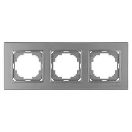 Трехместная рамка Nilson Alegra metallic 25160093