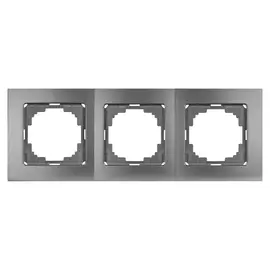 Трехместная рамка Nilson Touran metallic 24160093