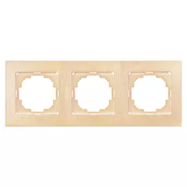 Трехместная рамка Nilson Touran wood 24280093