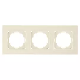 Трехместная рамка Nilson Alegra naturel 25120093