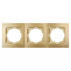 Трехместная рамка Nilson Touran metallic 24150093