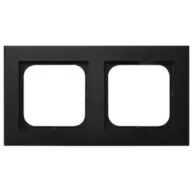 Рамка ospel sonata 2-ая черный металлик r-2r/33