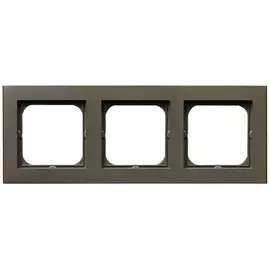 Рамка ospel sonata 3-ая, шоколадный металлик r-3r/40