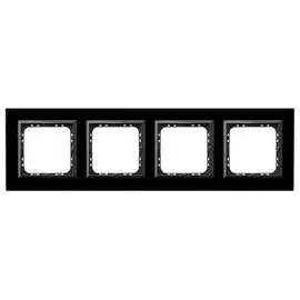 Рамка ospel sonata 4-ая, черное стекло r-4rgc/32/25