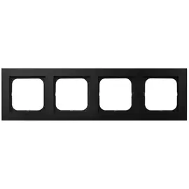 Рамка ospel sonata 4-ая, черный металлик r-4r/33