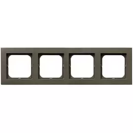 Рамка ospel sonata 4-ая, шоколадный металлик r-4r/40