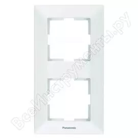 Рамка panasonic arkedia 54760 2м вертикальная белая wmtf0812-2wh-res