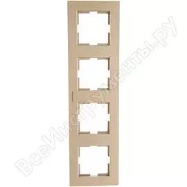 Рамка panasonic karre plus 54789 4м горизонтальная бронза wktf0804-2br-res