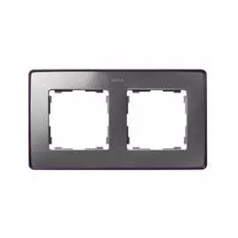 Рамка simon декоративная, 2 поста, select, s82 detail, алюминий-фиолетовый металлик 8201620-254