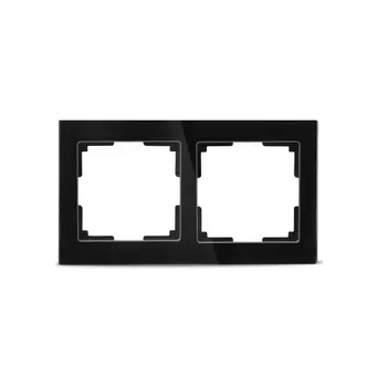 Двухместная рамка Smartbuy Нептун SBE-05b-Glass-FR-2