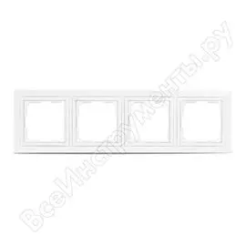 Четырехместная рамка Smartbuy Нептун SBE-05w-Plastic-FR-4
