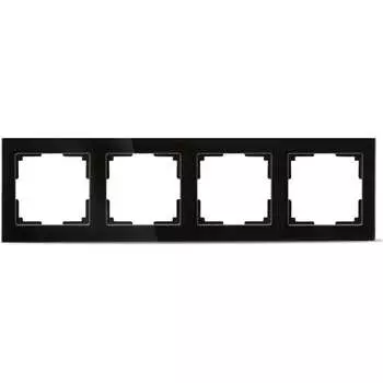 Четырехместная рамка Smartbuy Нептун SBE-05b-Glass-FR-4