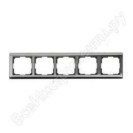 Пятиместная рамка Smartbuy Нептун SBE-05gn-Metal-FR-5