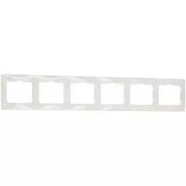 Горизонтальная шестиместная рамка UNIVersal Севиль 1043