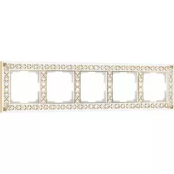 Рамка WERKEL W0051523/ Antik белое золото a050938