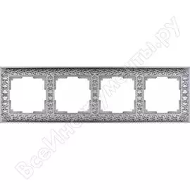 Рамка werkel wl07-frame-04 на 4 поста матовый хром a046428