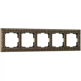 Рамка werkel wl07-frame-05 на 5 постов, бронза a030758