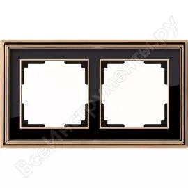 Рамка werkel wl17-frame-02 на 2 поста золото черный a037673