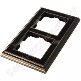 Рамка werkel wl17-frame-02 на 2 поста бронза черный a037688