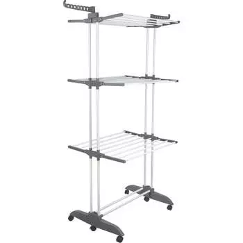 Раскладная, многофункциональная напольная сушилка для белья LAIMA home 608462