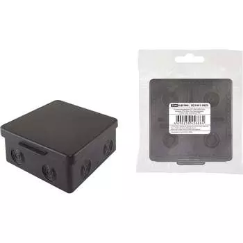 Распаечная коробка TDM ELECTRIC ОП 100х100х55мм, крышка, IP54, 8вх., белая, инд. штрихкод SQ1401-0923