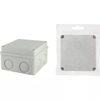 Распаечная коробка TDM ELECTRIC ОП 110х110х70мм, крышка на винтах, IP55, 8вх., без гермовводов SQ1401-0814