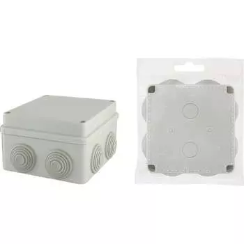 Распаечная коробка TDM ELECTRIC ОП 110х110х70мм, крышка на винтах, IP55, 8вх. SQ1401-0114